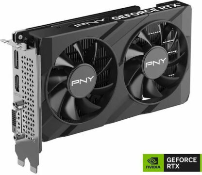 PNY GeForce RTX 3050 6GB GDDR6 Verto Dual Fan Κάρτα Γραφικών Κωδικός: VCG30506DFXPB1