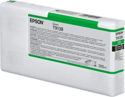 Epson T913B Green 200ml Γνήσιο Μελάνι Εκτυπωτή InkJet Πράσινο (C13T913B00)