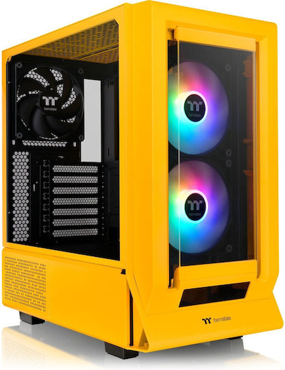 Thermaltake Ceres 350 MX Midi Tower Κουτί Υπολογιστή με Πλαϊνό Παράθυρο και RGB Φωτισμό Bumblebee