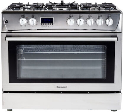 Ravanson KWGE-K90 Cheff Modern Κουζίνα 107lt με Εστίες Υγραερίου Π90εκ. Inox