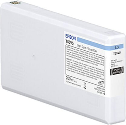 Epson T55W5 Γνήσιο Μελάνι Εκτυπωτή InkJet Κυανό (C13T55W500)