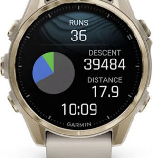 Garmin Fenix 8 Titanium 47mm Αδιάβροχο Smartwatch με Παλμογράφο (Sapphire, Titanium With Spark Orange/Graphite Silicone Band)