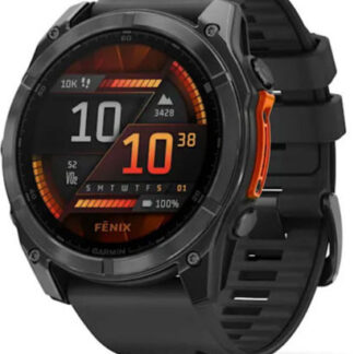 Garmin Tactix 7 Standard Titanium 51mm Αδιάβροχο Smartwatch με Παλμογράφο (Black Silicone)