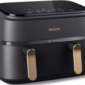 Philips Air Fryer με Διπλό Αποσπώμενο Κάδο 9lt Μαύρο NA351/00
