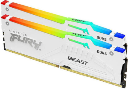 Kingston Fury Beast RGB DDR5 32GB RAM με 2x16GB Modules και Ταχύτητα 6000 για Desktop