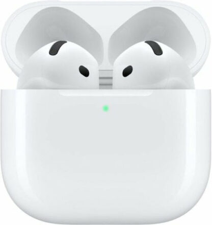 Apple AirPods 4 Earbud Bluetooth Handsfree Ακουστικά με Αντοχή στον Ιδρώτα και Θήκη Φόρτισης Λευκά
