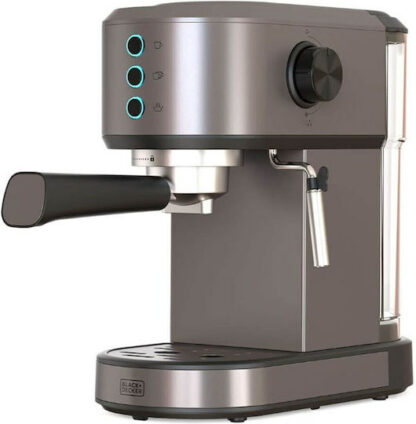 Black & Decker Μηχανή Espresso 1350W Πίεσης 20bar Μαύρη ES9200090B