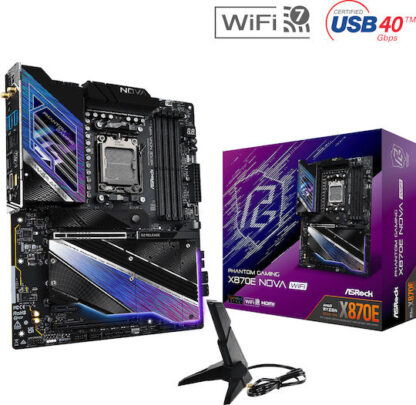ASRock PHANTOM GAMING X870E Nova WiFi Motherboard ATX με AMD AM5 Socket