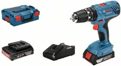 Bosch Pro GSB 18V-21 Κρουστικό Δραπανοκατσάβιδο Μπαταρίας 18V 2x2Ah Κωδικός: 06019H1109