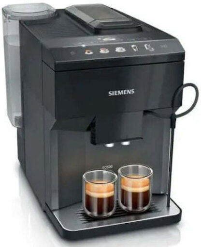 Siemens Αυτόματη Μηχανή Espresso 1500W Πίεσης 15bar με Μύλο Άλεσης Μαύρη TP511R09