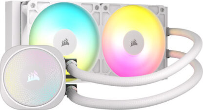 Corsair Nautilus 240 RS Υδρόψυξη Επεξεργαστή Διπλού Ανεμιστήρα 120mm για Socket AM4/AM5/1700 με ARGB Φωτισμό Λευκή