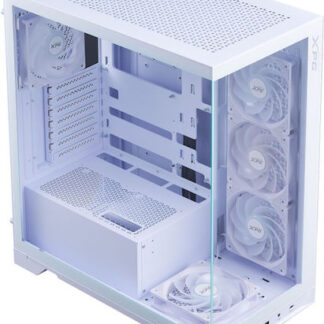 APNX C1 Gaming Midi Tower Κουτί Υπολογιστή με Πλαϊνό Παράθυρο και RGB Φωτισμό Λευκό