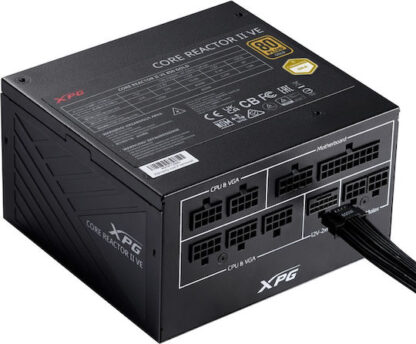 Adata Core Reactor II VE 650W Μαύρο Τροφοδοτικό Υπολογιστή Full Modular 80 Plus Gold