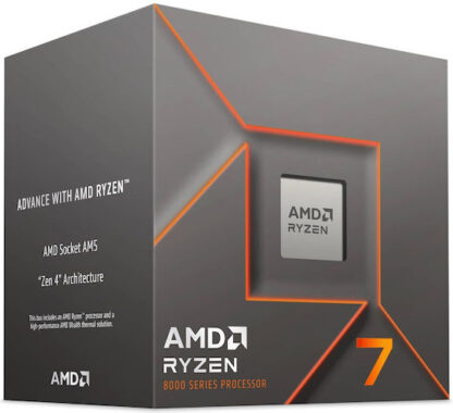 AMD Ryzen 7 8700F 4.1GHz Επεξεργαστής 8 Πυρήνων για Socket AM5 σε Κουτί με Ψύκτρα