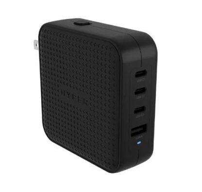 Hyper Hyperjuice 100w Usb-c Gan Travel Charger 3c+1a Black