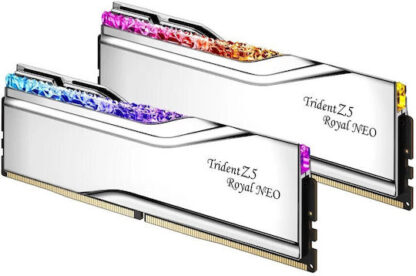 G.Skill Trident Z5 Royal Neo RGB 48GB DDR5 RAM με 2 Modules (2x24GB) και Ταχύτητα 8000 για Desktop Κωδικός: F5-8000J4048G24GX2-TR5NS