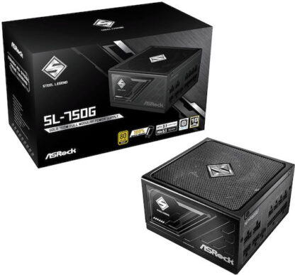 ASRock Steel Legend SL-750G 750W Μαύρο Τροφοδοτικό Υπολογιστή Full Modular 80 Plus Gold