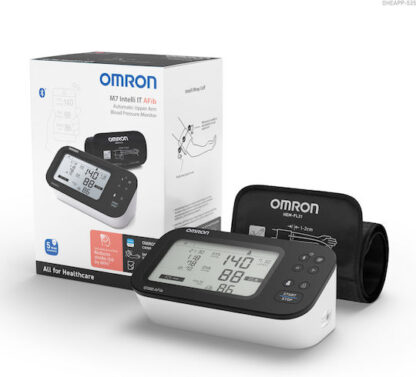 Omron M7 Intelli IT AFib Ψηφιακό Πιεσόμετρο Μπράτσου με ανίχνευση Αρρυθμίας & Bluetooth HEM-7380T1-EBK
