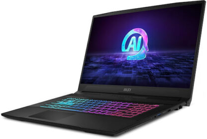 MSI Katana A17 AI B8VF-1004XPL AMD Ryzen™ 7 8845HS Laptop 43.9 cm (17.3 ) Full HD 16 GB DDR5-SDRAM 1 TB SSD NVIDIA GeForce RTX 4060 Wi-Fi 6E (802.11ax) NoOS Black
