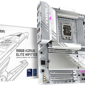GIGABYTE B860 AORUS ELITE WIFI7 ICE Motherboard - Intel Core Ultra Series CPUs  14+1+2+1 Phases VRM  up to 9200MHz DDR5  1xPCIe 5.0 + 2xPCIe 4.0 M.2  2.5GbE LAN  WIFI 7  USB 4