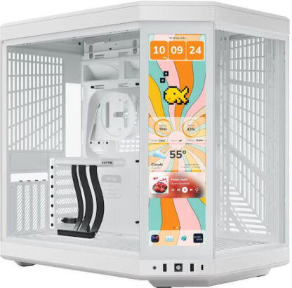 HYTE Y70 Touch Infinite Gaming Midi Tower Κουτί Υπολογιστή με Πλαϊνό Παράθυρο Black Cherry