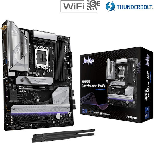 Asrock B860 LiveMixer WiFi Intel B860 LGA 1851 (Socket V1) ATX