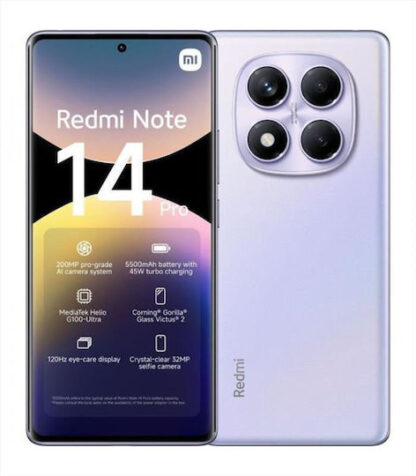 Xiaomi Redmi Note 14 Pro 16.9 cm (6.67 ) Hybrid Dual SIM 4G USB Type-C 8 GB 256 GB 5500 mAh Purple