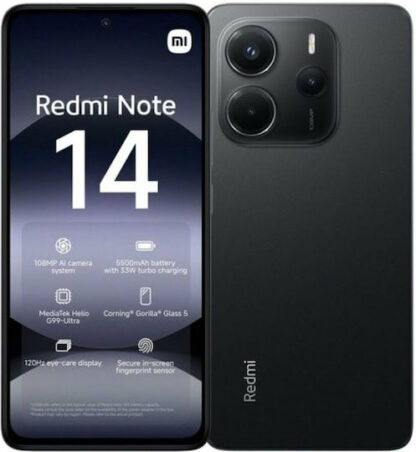 Xiaomi Redmi Note 14 16 9 cm (6.67 ) Hybrid Dual SIM 4G USB Type-C 6/ 128 GB 5500 mAh Black