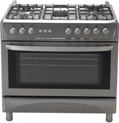 Ravanson Cheff Κουζίνα 107lt με Εστίες Υγραερίου Π90εκ. Inox