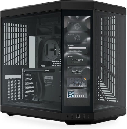 HYTE Y70 Touch Gaming Midi Tower Κουτί Υπολογιστή με Πλαϊνό Παράθυρο Μαύρο