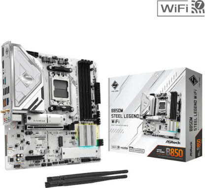 ASRock B850M Steel Legend WiFi Motherboard Micro ATX με AMD AM5 Socket