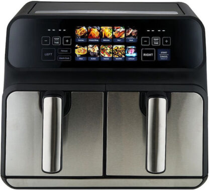 ProfiCook PC-FR 1287 H Double 8 L Stand-alone 2200 W Hot air fryer Black  Stainless steel