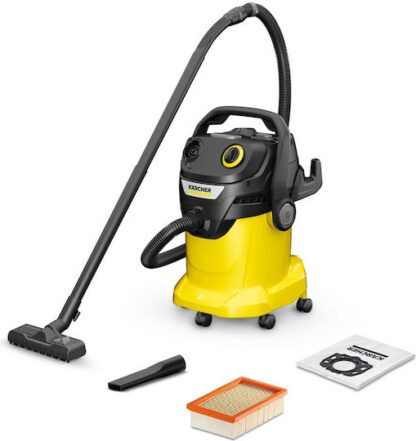 Karcher KWD 5 V-25/5/22 Σκούπα Υγρών / Στερεών 1100W με Πλαστικό Κάδο 25lt