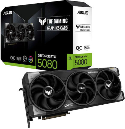 Asus GeForce RTX 5080 16GB GDDR7 TUF Gaming OC Edition Κάρτα Γραφικών Κωδικός: 90YV0M30-M0NA00