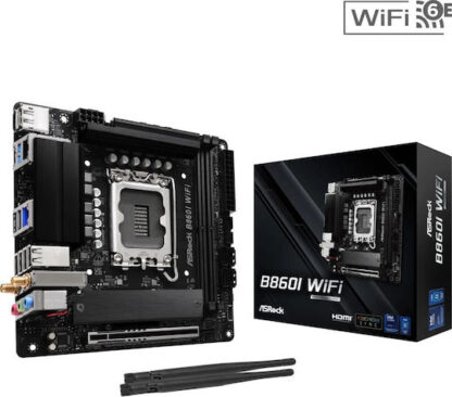 ASRock B860I WiFi Motherboard Mini ITX με Intel 1851 Socket