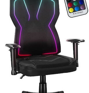 Huzaro Combat 6.2 Υφασμάτινη Καρέκλα Gaming με RGB Φωτισμό και Υποπόδιο Μαύρη