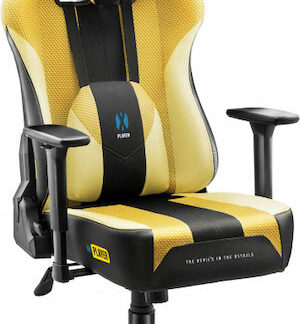 DiabloX-PLAYER 2.0. normal gaming chair white and black