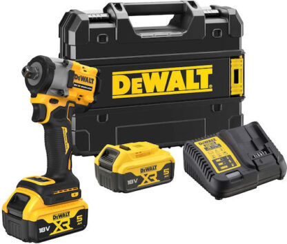 Dewalt Brushless Μπουλονόκλειδο Μπαταρίας 18V 2x5Ah με Υποδοχή 1/2" Κωδικός: DCF922P2T
