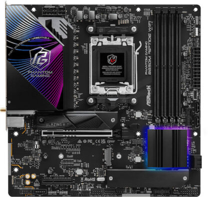 Asrock Phantom Gaming B850M Riptide WiFi AMD B850 Socket AM5 micro ATX