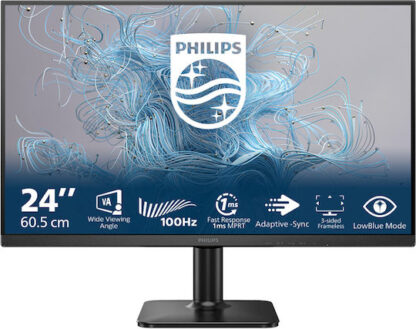 Philips 24E2N1100L VA Monitor 23.8" FHD 1920x1080 με Χρόνο Απόκρισης 4ms GTG