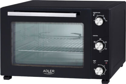 Adler Ηλεκτρικό Φουρνάκι 48lt Χωρίς Εστίες με Αέρα Μαύρο Κωδικός: AD 6026