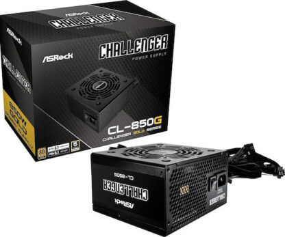 ASRock Challenger CL-850G 850W Μαύρο Τροφοδοτικό Υπολογιστή Full Wired 80 Plus Gold