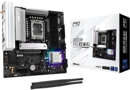 ASRock B860M Pro RS Wi-Fi Motherboard Micro ATX με Intel 1851 Socket