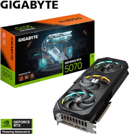 Gigabyte GeForce RTX 5070 12GB GDDR7 GAMING OC Κάρτα Γραφικών Κωδικός: GV-N5070GAMING OC-12GD