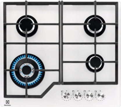 Electrolux Εστία Υγραερίου Αυτόνομη με Απορροφητήρα 59x52εκ. Λευκή Κωδικός: KGG64362W