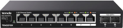 Tenda TEM2010X Unmanaged L2 Switch με 8 Θύρες Gigabit (1Gbps) Ethernet και 2 SFP Θύρες