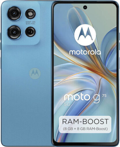 Motorola Moto G75 5G Dual SIM (8GB/256GB) Aqua Blue