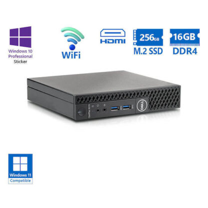 DELL OptiPlex 3070 micro i5-9500T 16GB 256GB SSD Win11pro USED