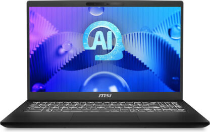 MSI Modern 15 H AI C1MG-210PL Intel Core Ultra 5 125H Laptop 39.6 cm (15.6 ) Full HD 16 GB DDR5-SDRAM 512 GB SSD Wi-Fi 6E (802.11ax) Windows 11 Home Black