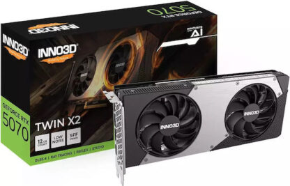 Inno 3D GeForce RTX 5070 12GB GDDR7 Twin X2 OC Κάρτα Γραφικών Κωδικός: N50702-12D7X-195064N